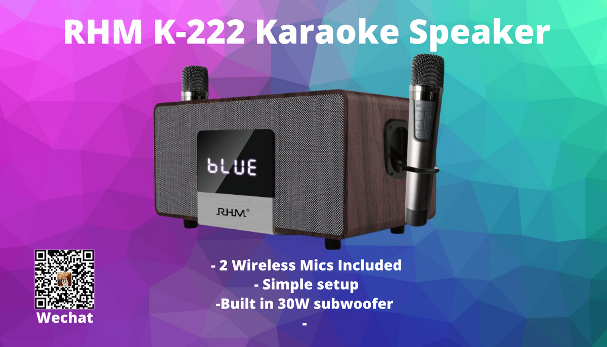 RHM K-222 Karaoke Speaker – RPEG Electronics