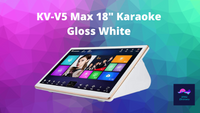 INANDON KV-V5 Max 18" All in One Karaoke System (Gloss White)