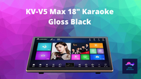 INANDON KV-V5 Max 18" All in One Karaoke System (Gloss Black)